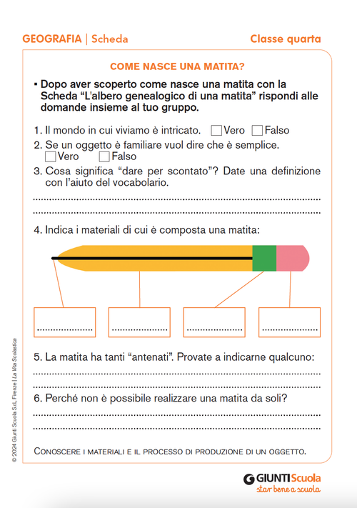 Come nasce una matita? | Giunti Scuola Come nasce una matita? | Giunti Scuola