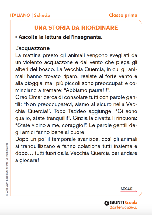 Una storia da riordinare | Giunti Scuola Una storia da riordinare | Giunti Scuola