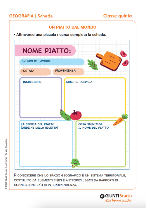 Un piatto dal mondo | Giunti Scuola Un piatto dal mondo | Giunti Scuola