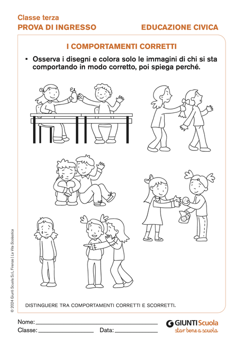 I comportamenti corretti | Giunti Scuola