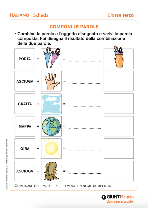 Componi le parole | Giunti Scuola