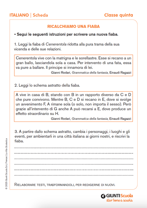 Ricalchiamo una fiaba | Giunti Scuola Ricalchiamo una fiaba | Giunti Scuola