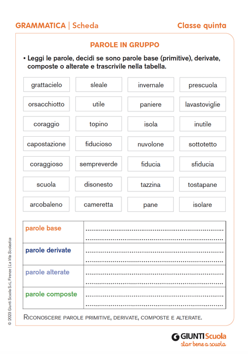 Parole in gruppo | Giunti Scuola