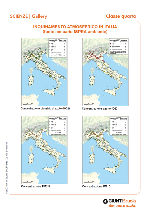 Inquinamento atmosferico in Italia | Giunti Scuola