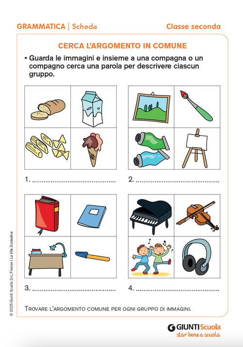 Cerca l’argomento in comune | Giunti Scuola Cerca l’argomento in comune | Giunti Scuola