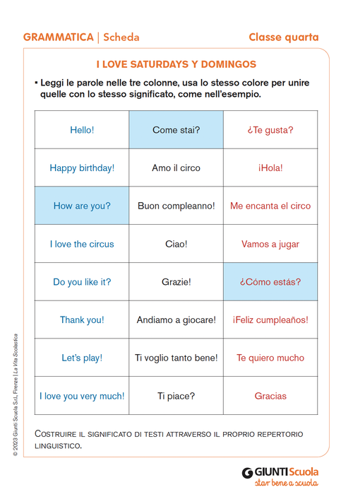 I love Saturdays y domingos | Giunti Scuola I love Saturdays y domingos | Giunti Scuola