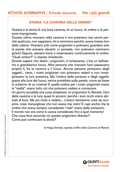 Storia “La caverna delle ombre” | Giunti Scuola Storia “La caverna delle ombre” | Giunti Scuola