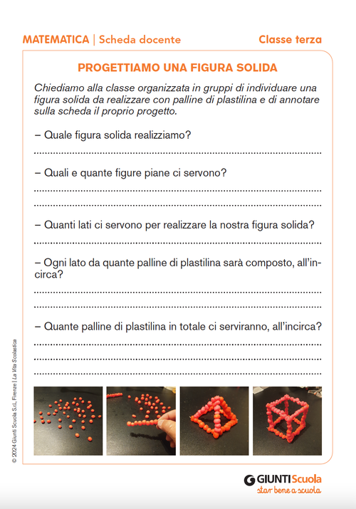 Progettiamo una figura solida | Giunti Scuola Progettiamo una figura solida | Giunti Scuola