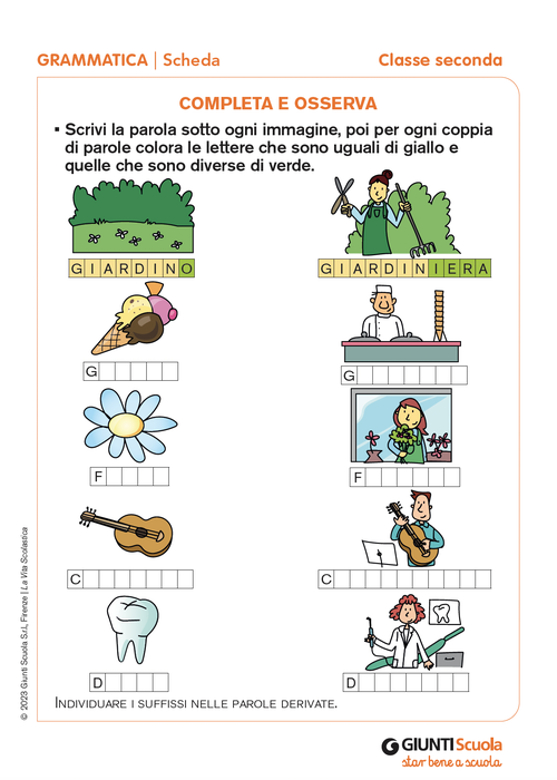 Completa e osserva | Giunti Scuola Completa e osserva | Giunti Scuola