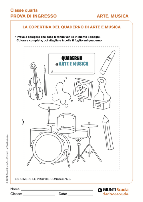 La copertina del quaderno di Arte e Musica | Giunti Scuola La copertina del quaderno di Arte e Musica | Giunti Scuola