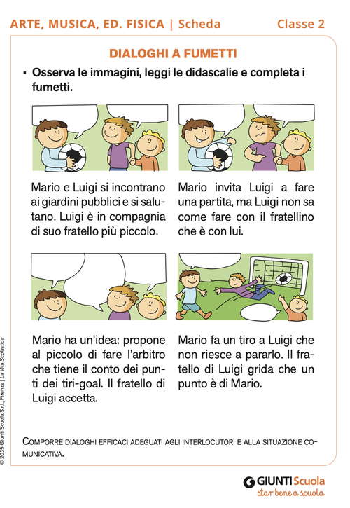 Dialoghi a fumetti | Giunti Scuola Dialoghi a fumetti | Giunti Scuola