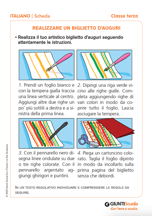 Schemi per fornire istruzioni | Giunti Scuola Schemi per fornire istruzioni | Giunti Scuola