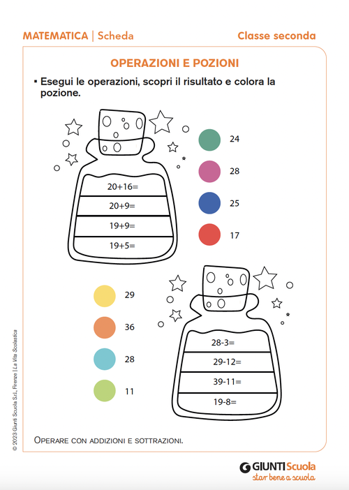 Operazioni e pozioni | Giunti Scuola Operazioni e pozioni | Giunti Scuola