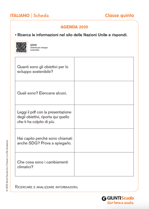 Agenda 2030 | Giunti Scuola Agenda 2030 | Giunti Scuola