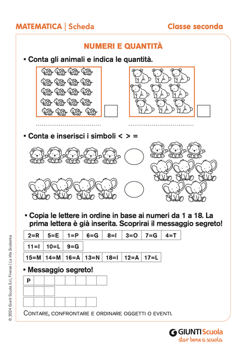 Numeri e quantità | Giunti Scuola Numeri e quantità | Giunti Scuola