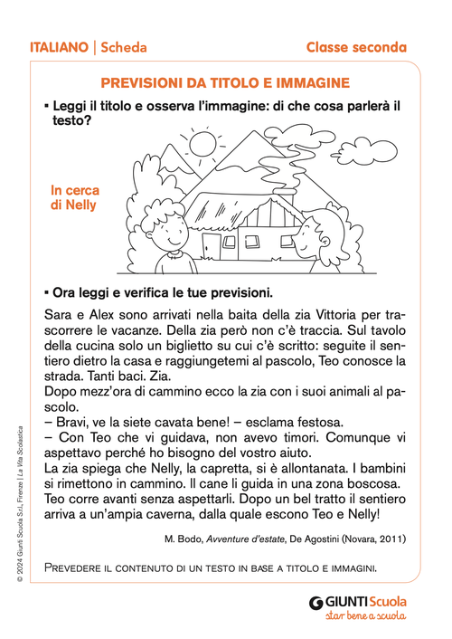 Previsioni da titolo e immagine | Giunti Scuola Previsioni da titolo e immagine | Giunti Scuola