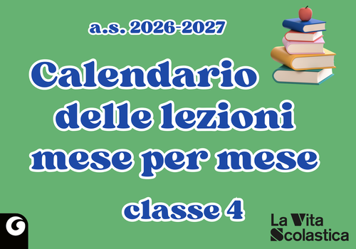 Calendario annuale delle attività | Classe 4 | Giunti Scuola