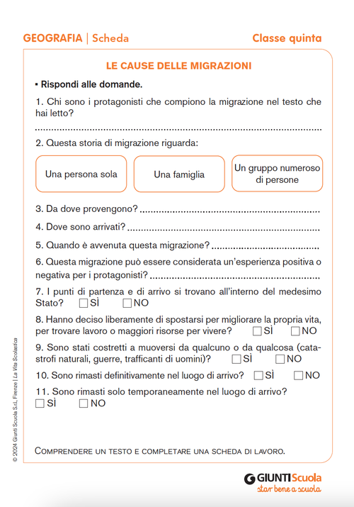 Le cause delle migrazioni | Giunti Scuola Le cause delle migrazioni | Giunti Scuola