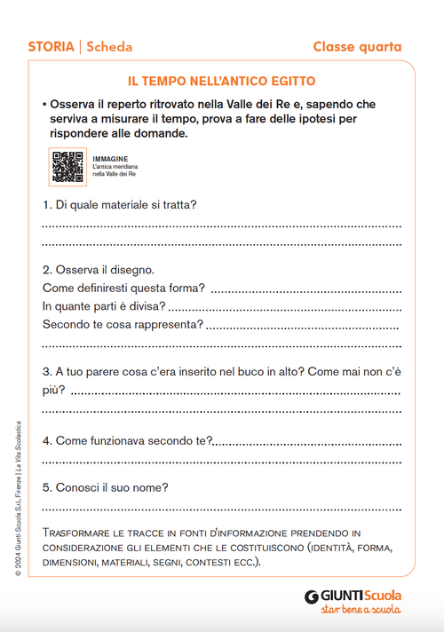 Il tempo nell’Antico Egitto | Giunti Scuola Il tempo nell’Antico Egitto | Giunti Scuola