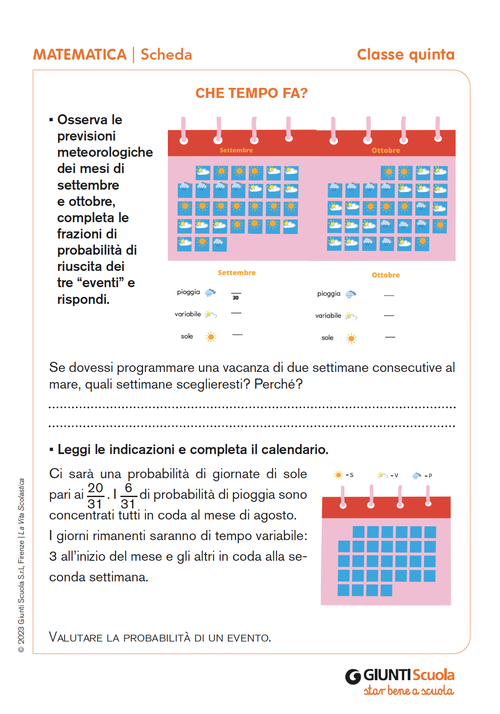 Che tempo fa? | Giunti Scuola Che tempo fa? | Giunti Scuola