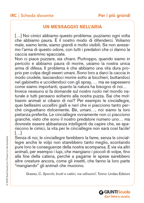 Un messaggio nell'aria | Giunti Scuola Un messaggio nell'aria | Giunti Scuola