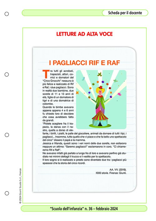 Letture ad alta voce: i pagliacci Rif e Raf | Giunti Scuola Letture ad alta voce: i pagliacci Rif e Raf | Giunti Scuola