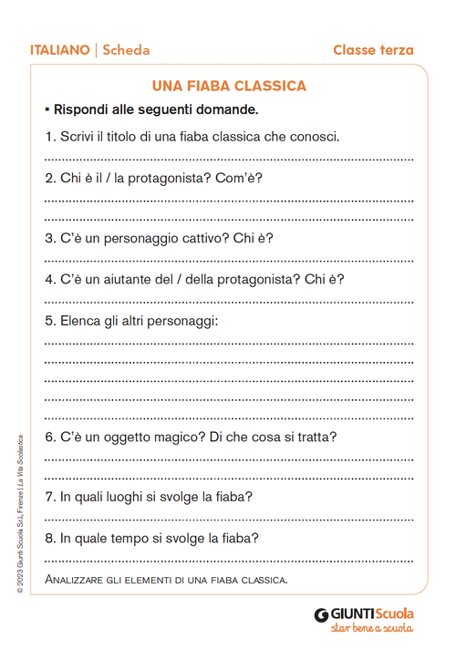 Una fiaba classica | Giunti Scuola Una fiaba classica | Giunti Scuola