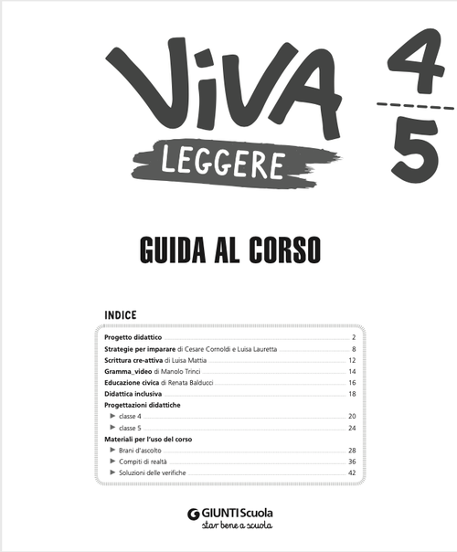 Guida al corso: VIVA leggere | Giunti Scuola