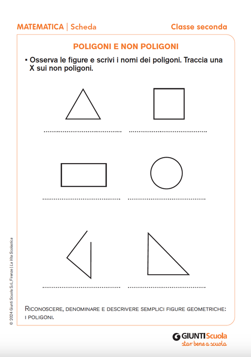 Poligoni e non poligoni | Giunti Scuola Poligoni e non poligoni | Giunti Scuola