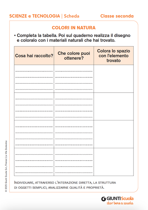 Colori in natura | Giunti Scuola