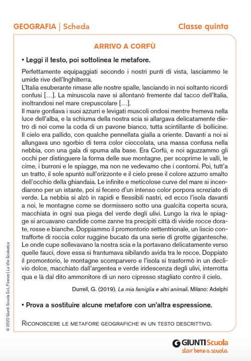 Arrivo a Corfù | Giunti Scuola Arrivo a Corfù | Giunti Scuola