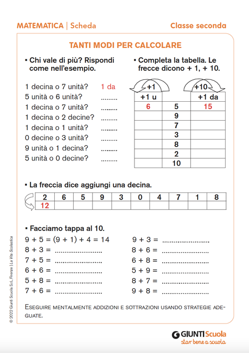 Tanti modi per calcolare | Giunti Scuola Tanti modi per calcolare | Giunti Scuola