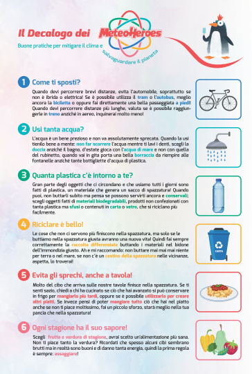 Il decalogo dei MeteoHeroes | Giunti Scuola Il decalogo dei MeteoHeroes | Giunti Scuola