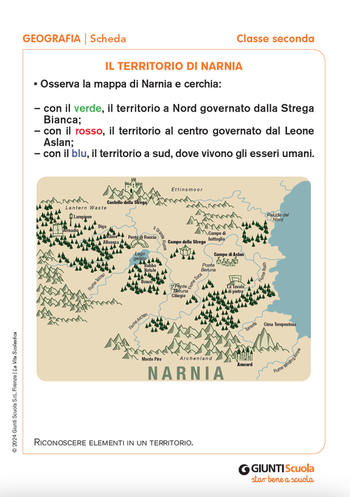 Il territorio di Narnia | Giunti Scuola