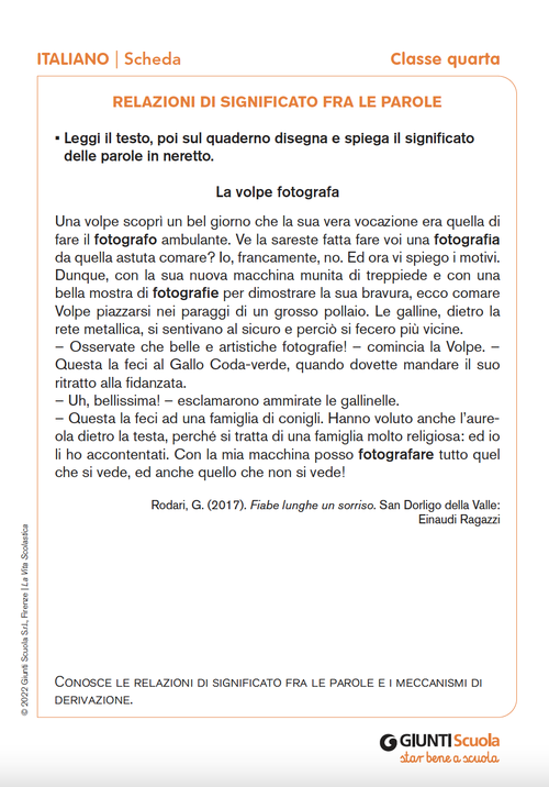 Relazioni di significato fra le parole | Giunti Scuola Relazioni di significato fra le parole | Giunti Scuola