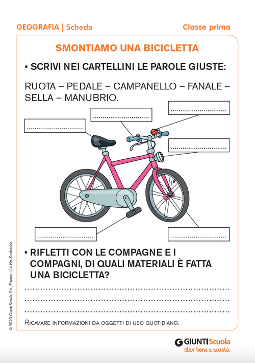Smontiamo una bicicletta | Giunti Scuola