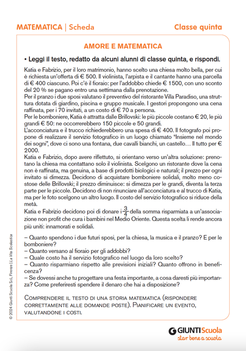 Amore e matematica | Giunti Scuola Amore e matematica | Giunti Scuola