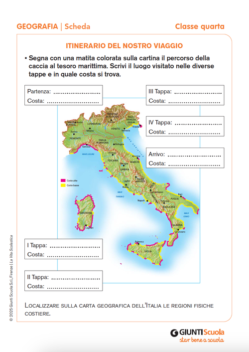 Itinerario del nostro viaggio | Giunti Scuola Itinerario del nostro viaggio | Giunti Scuola
