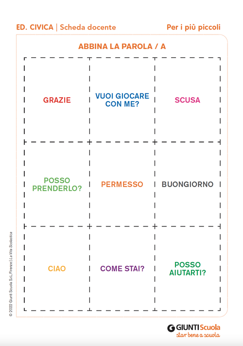 Abbina la parola / A | Giunti Scuola Abbina la parola / A | Giunti Scuola