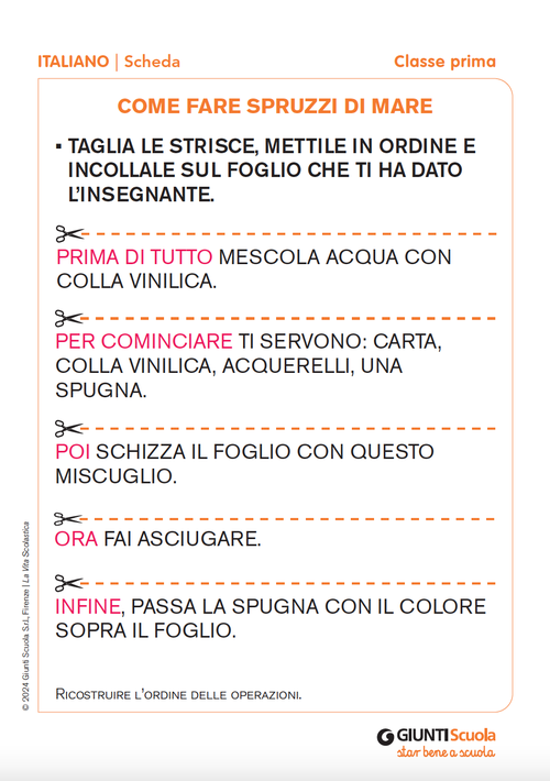 Come fare spruzzi di mare | Giunti Scuola Come fare spruzzi di mare | Giunti Scuola