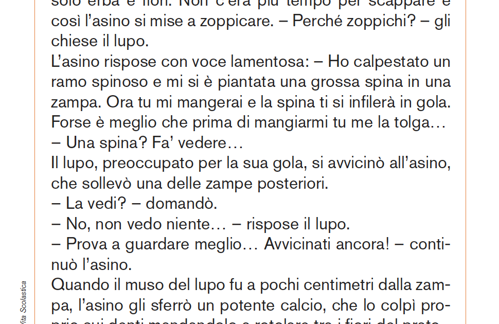 L Asino E Il Lupo Versione Latino L'asino e il lupo | Giunti Scuola
