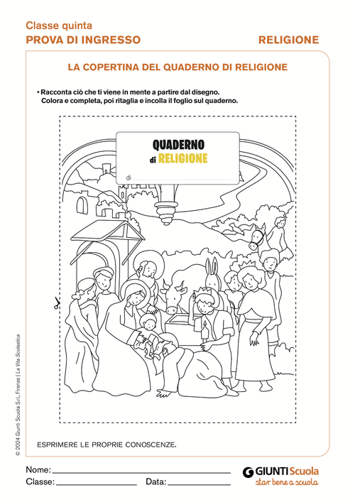 La copertina del quaderno di Religione | Giunti Scuola La copertina del quaderno di Religione | Giunti Scuola