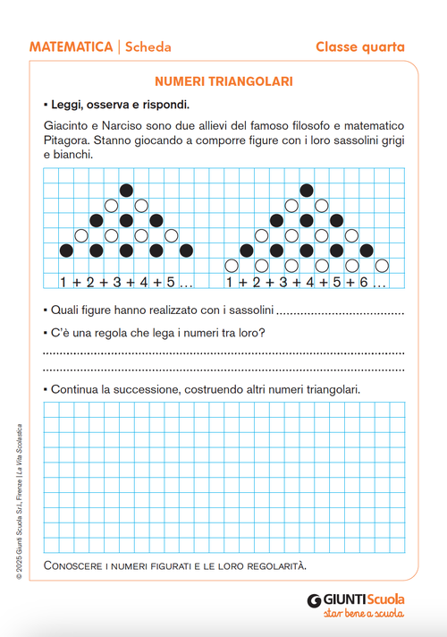 Numeri triangolari | Giunti Scuola Numeri triangolari | Giunti Scuola