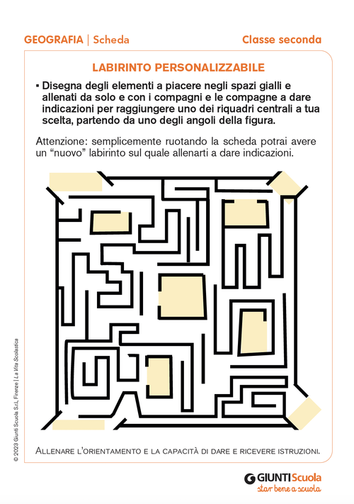 Labirinto personalizzabile | Giunti Scuola Labirinto personalizzabile | Giunti Scuola