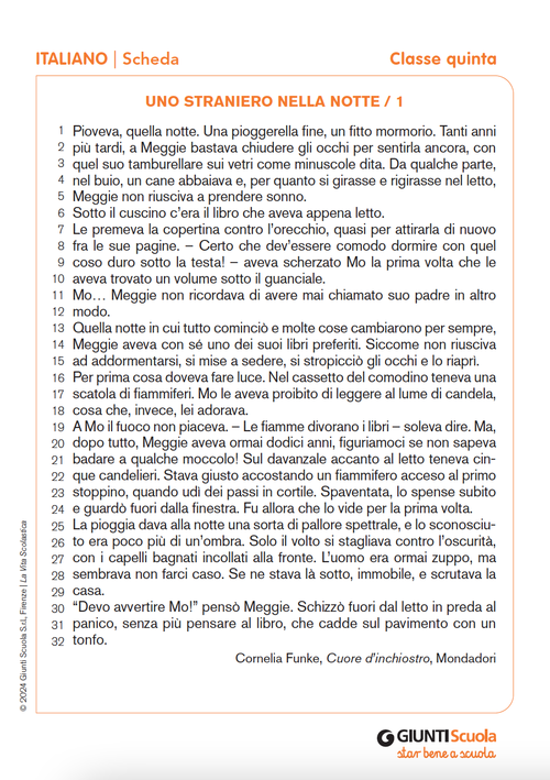 Uno straniero nella notte 1 / 2 | Giunti Scuola Uno straniero nella notte 1 / 2 | Giunti Scuola
