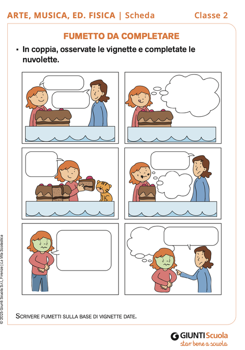 Fumetto da completare | Giunti Scuola Fumetto da completare | Giunti Scuola