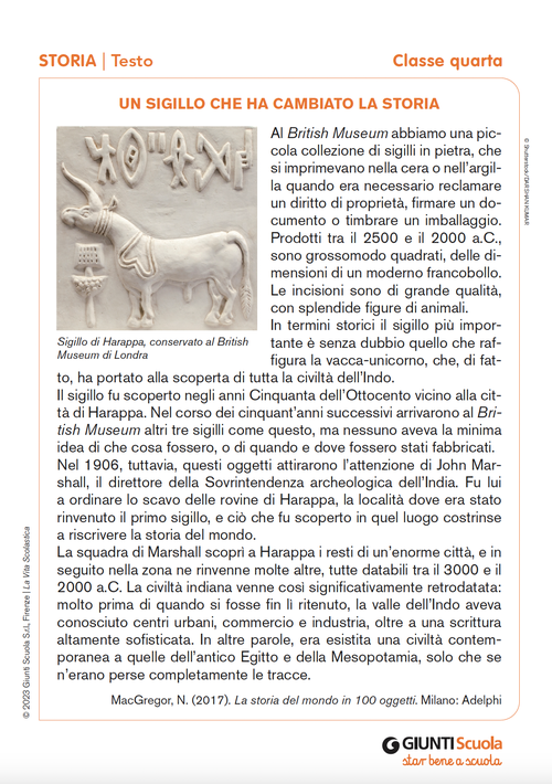 Un sigillo che ha cambiato la storia | Giunti Scuola Un sigillo che ha cambiato la storia | Giunti Scuola