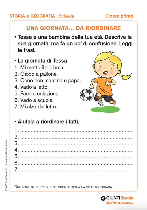 Una giornata… da riordinare | Giunti Scuola Una giornata… da riordinare | Giunti Scuola