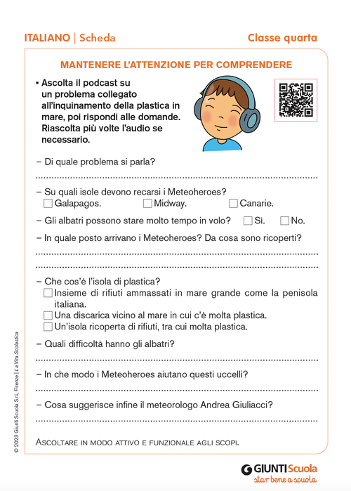 Mantenere l'attenzione per comprendere | Giunti Scuola Mantenere l'attenzione per comprendere | Giunti Scuola