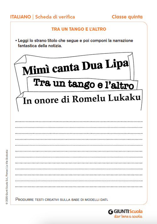 Tra un tango e l’altro | Giunti Scuola Tra un tango e l’altro | Giunti Scuola